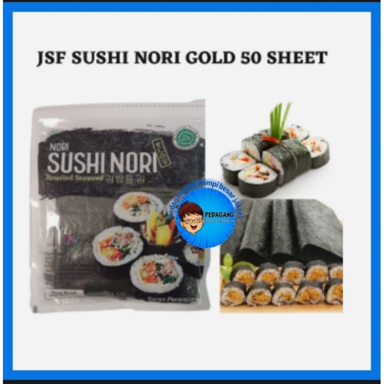 Jual JSF SUSHI NORI GOLD 50 SHEET / NORI JSF 50 SHEET Shopee Indonesia