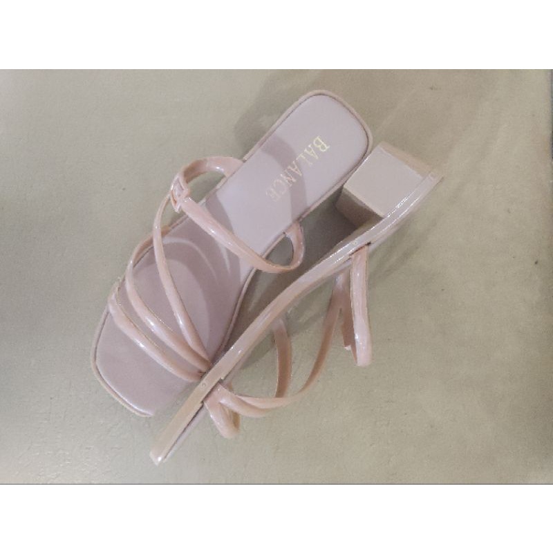 Sun-VINA Sandal Wanita Hak Tahu Tali Gladiator Full Colour Import