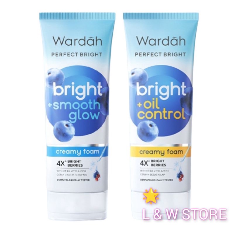 WARDAH Perfect Bright Creamy Foam/Facial Foam Oil Control/BPOM