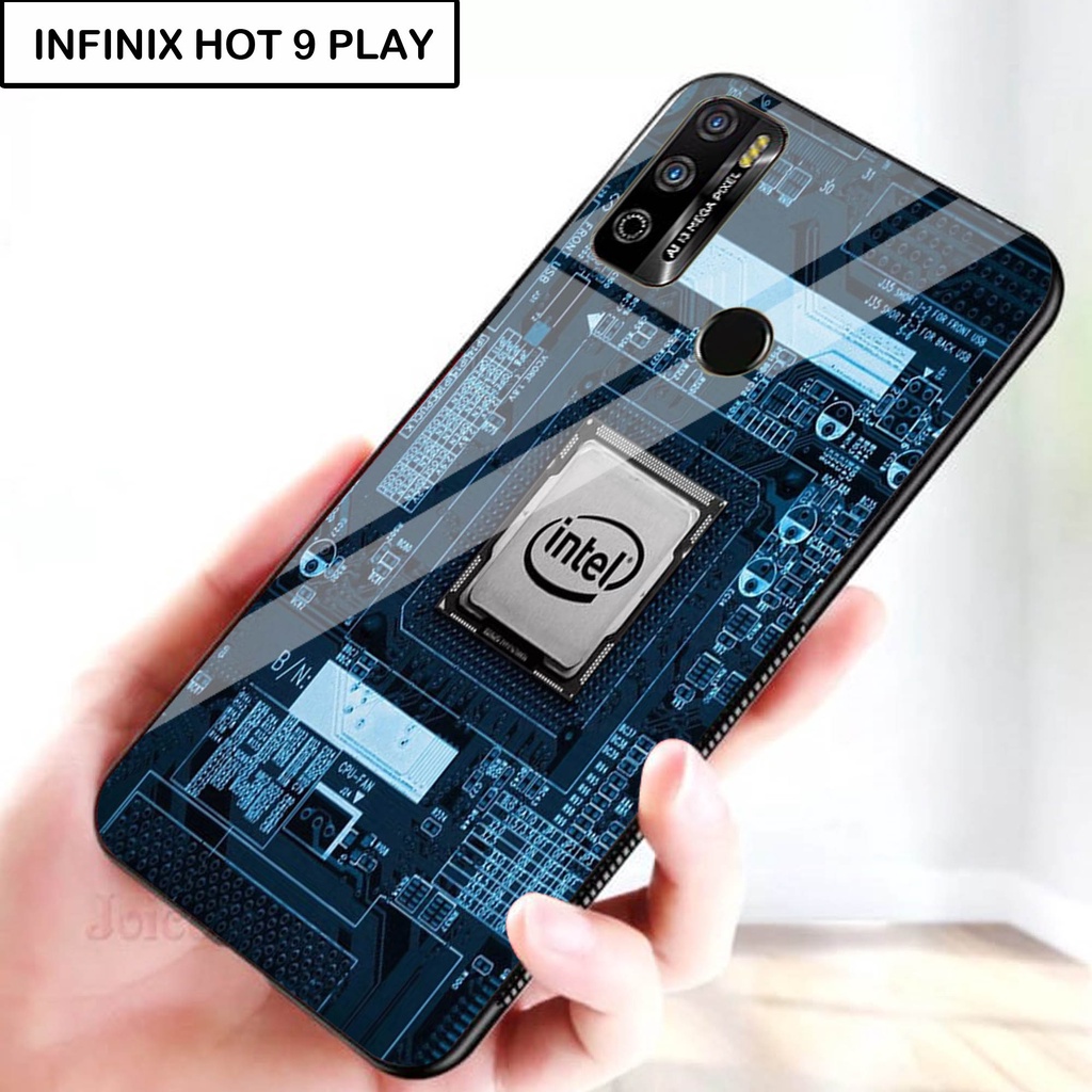 Softcase Kaca For INFINIX HOT 9 PLAY - Case Handphone INFINIX HOT 9 PLAY [T07].