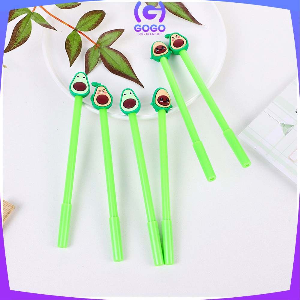 GOGO-A9 Pena / Pulpen Karakter Alpukat Lucu Pen Avocado Alat Tulis Stationary Murah