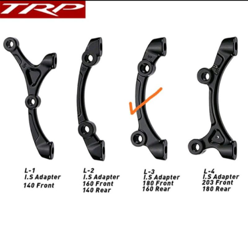 Adaptor kaliper TRP brake adapter caliper f180/r160 adaptor kaliper TRP discbrake is mount