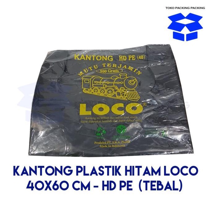 

Kantong Plastik LOCO uk. 40x60 HD PE (500 Gram) - Tebal