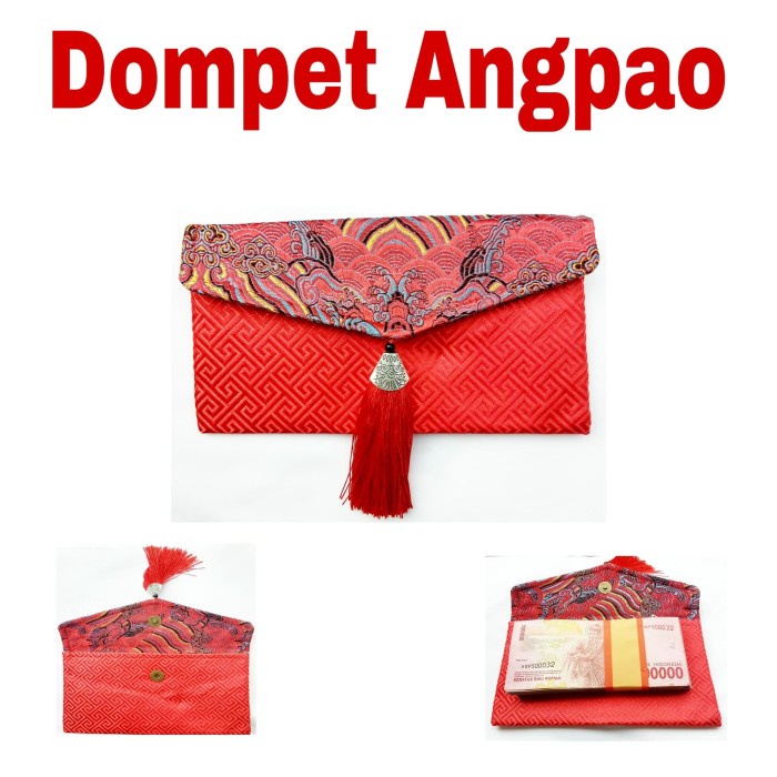 

Cuci Gudang Angpao Dompet Kain Tebal -Amplop Imlek-Angpao Gong Xi Fa Cai - Satuan Limited