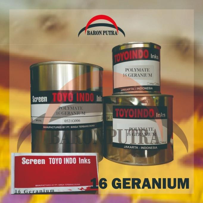 

] TINTA TOYO POLYMATE 16 GERANIUM 200GR (TINTA PLASTIK)