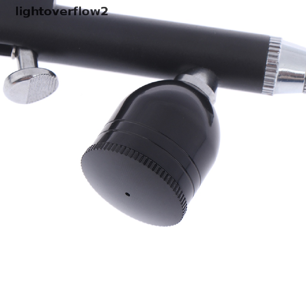 (lightoverflow2) Pistol Airbrush 0.3mm Aksi Ganda Untuk Nail Art / Tato