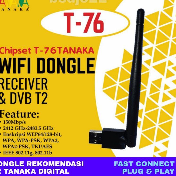 USB WIFI DONGLE TANAKA (COCOK UNTUK STB T2 TANAKA) "SDJ.18Oc22ᴴ"