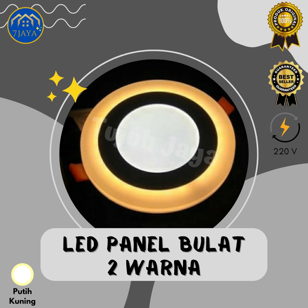 LED Panel Bulat 2 Warna