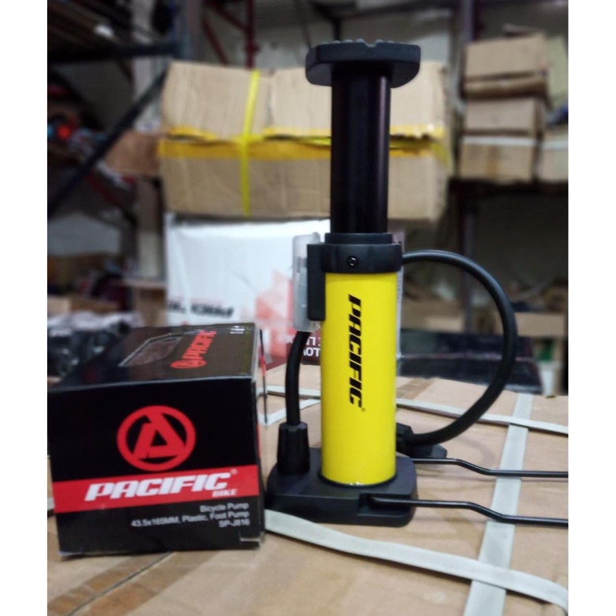 PACIFIC 817 Pompa sepeda kaki foot pump sepeda dan motor
