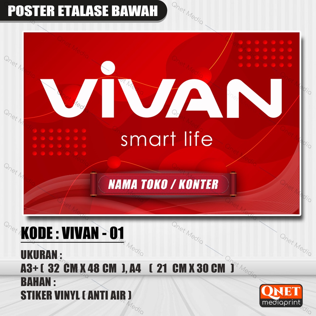 

STIKER ETALASE BAWAH AKSESORIS HP + LAMINASI GLOSSY