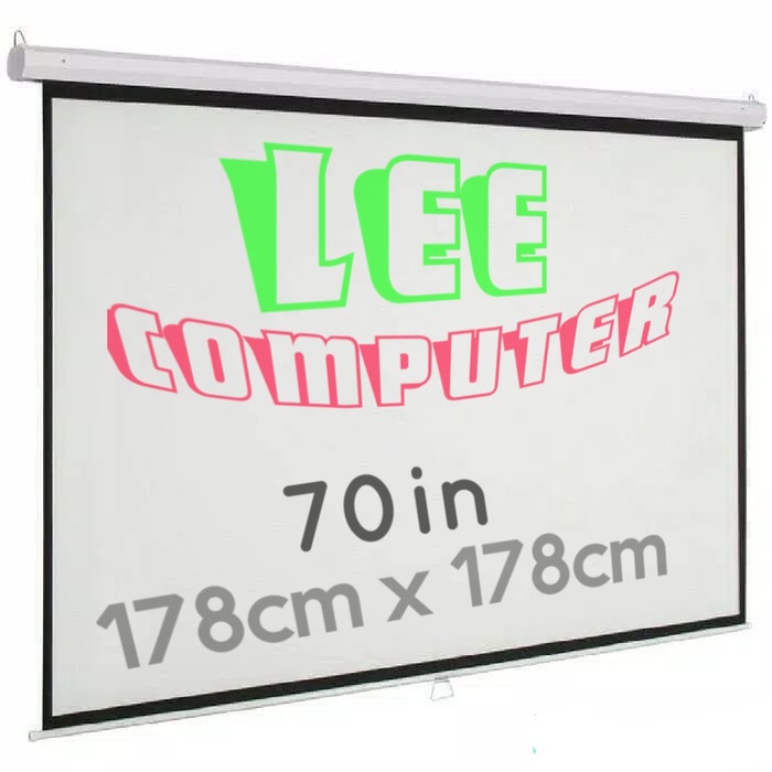 

Limited Screen Projector Wall 70 In - Layar Proyektor Manual 70 In Gantung