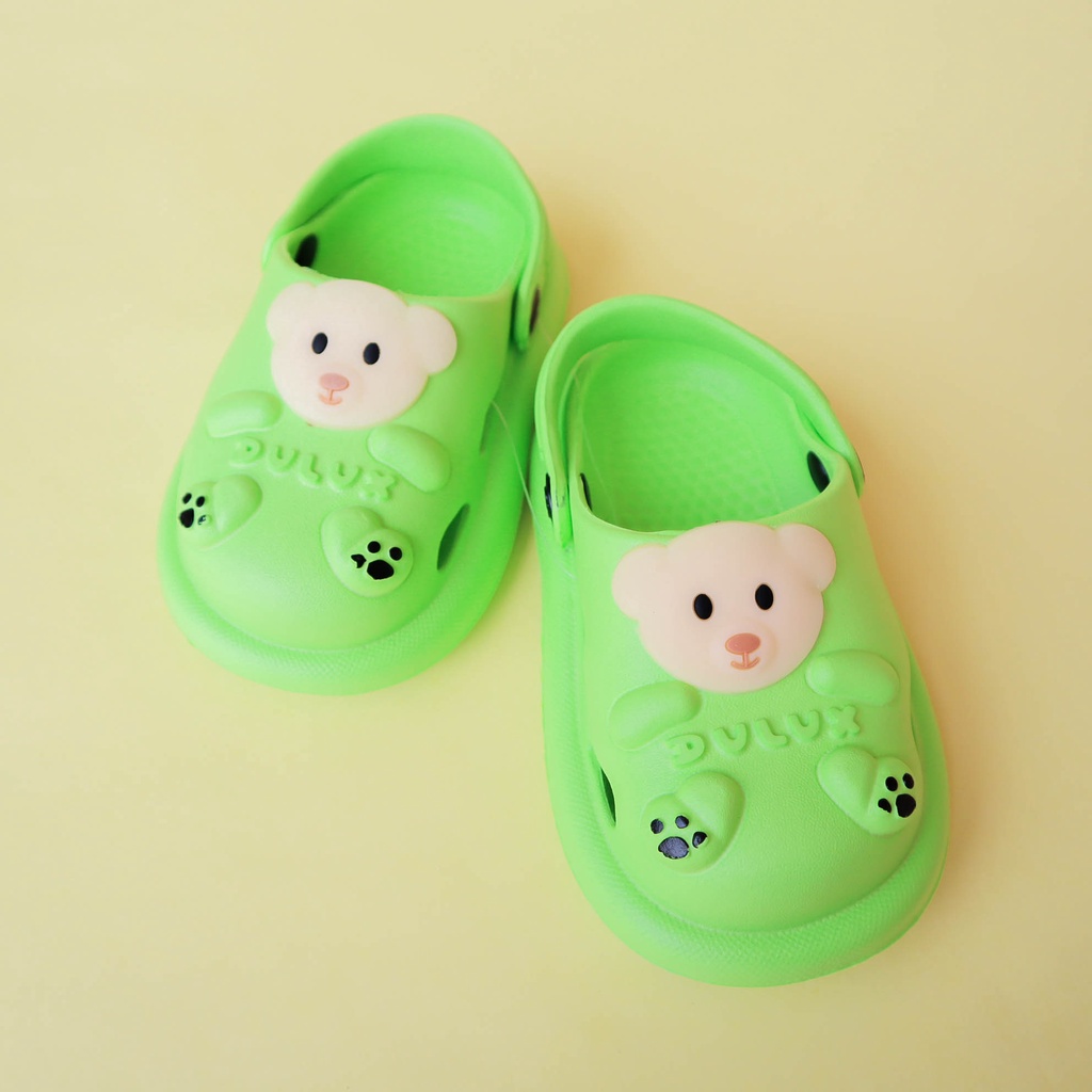 Nuna Store Sepatu Sandal Beruang Cute Anak Laki Laki Tali Belakang / Sandal Anak Terbaru