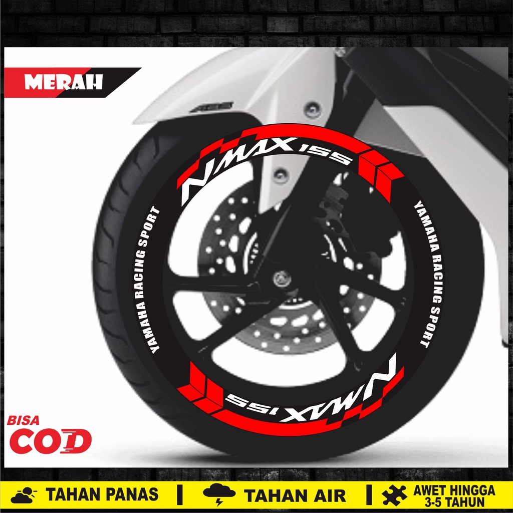 Stiker Velg Nmax 150, List Velg Variasi Nmax, Stiker Velg Nmax Old