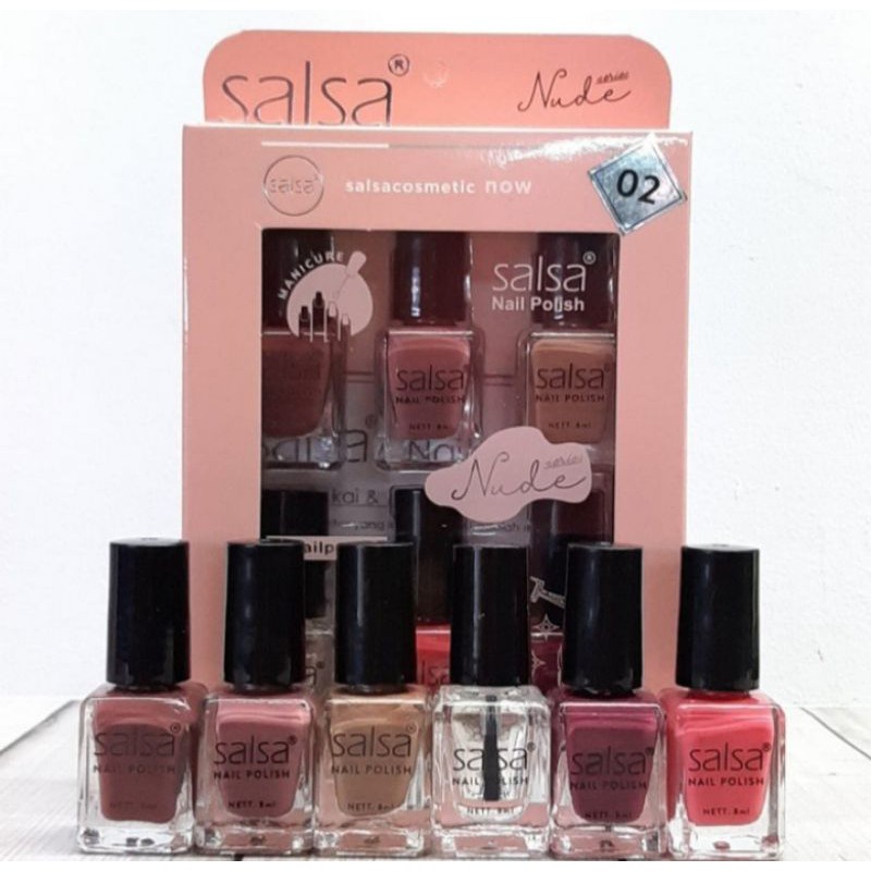 SALSA Nail Polish Nude Series | Kutek Kuku | Pewarna Cat Kuku