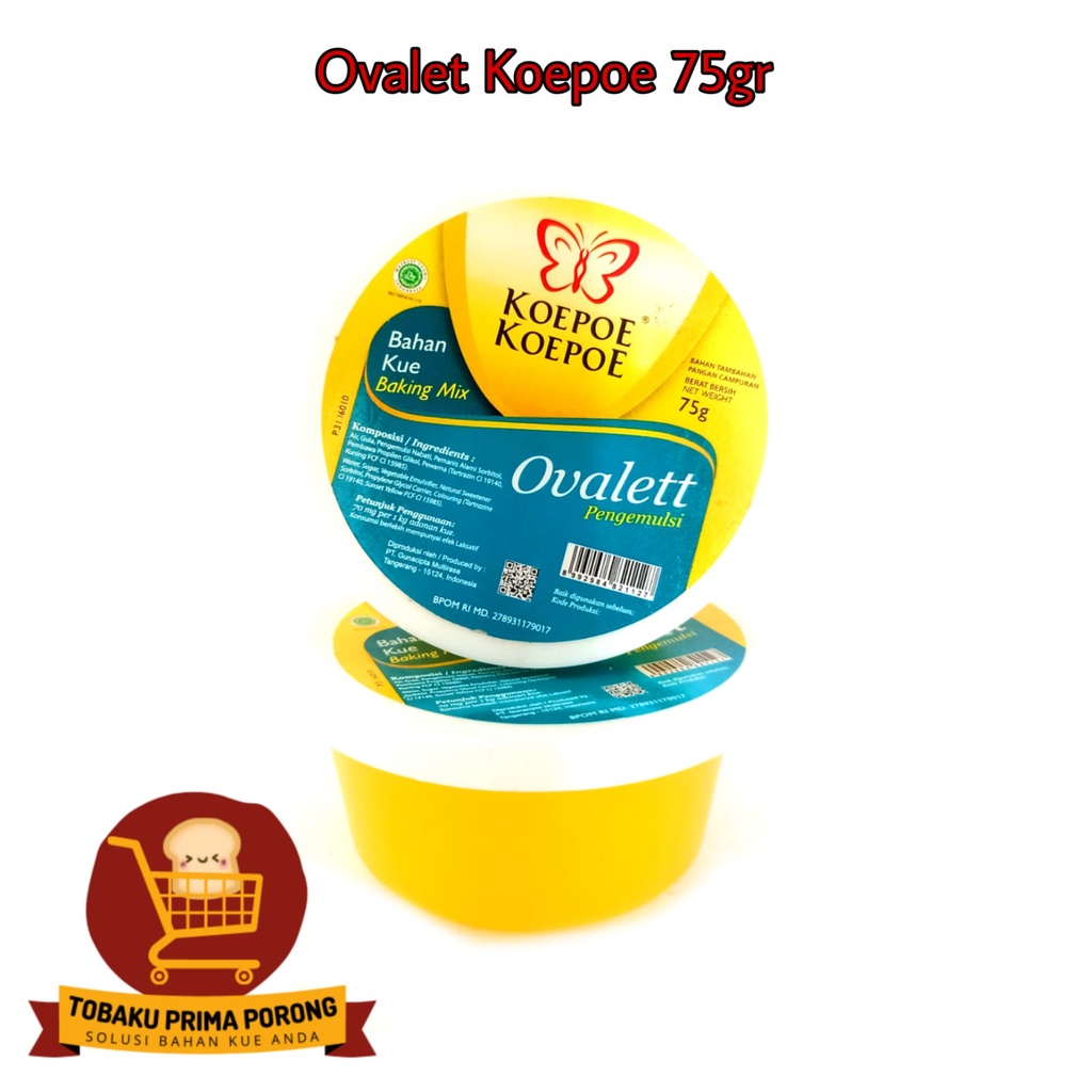 

OVALET KOEPOE 75GR / pelembut kue / pengembang kue