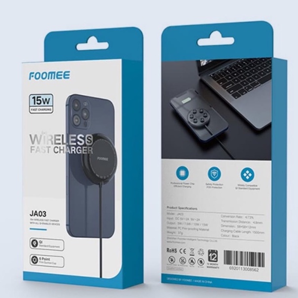 Foomee JA03 Charger Wireless Fast Charger Original Foomee