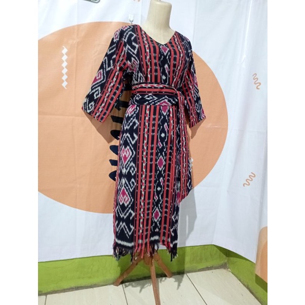 Dress etnik kekinian full etnik