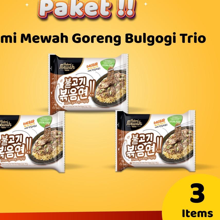 

FREE ONGKIR!Bakmi Mewah Goreng Bulgogi Trio|SQ2