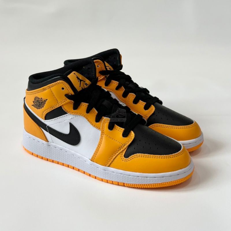 Air Jordan 1 Mid Taxi Yellow GS (100% Original)