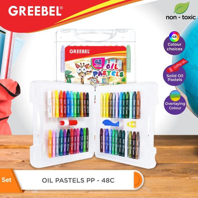 

(COD) GREEBEL Kids Oil Pastel 48 Warna