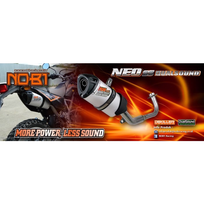 {BEKAS} Knalpot Nobi /Nob1 NEO SS motor bebek bebek sportmatic lengkap Berkualitas
