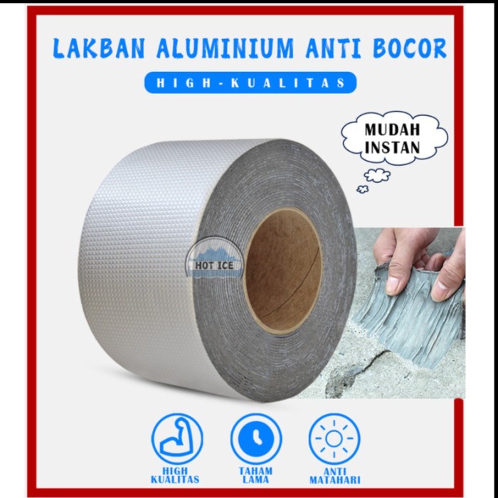 Lakban Anti Air Bocor Alumunium Foil Waterproof 3 Meter 5 Meter