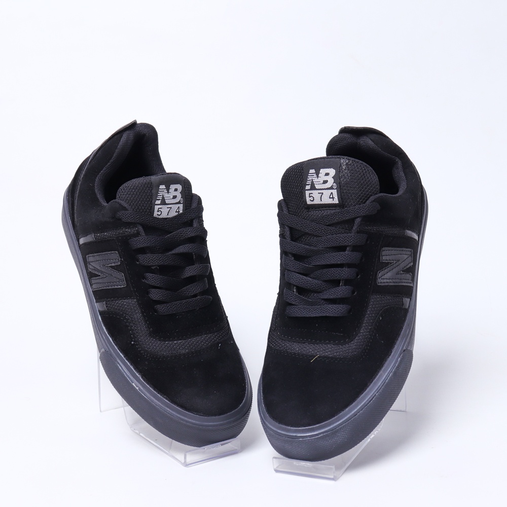 SEPATU PRIA SKATEBOARDING SNEAKERS CASUAL KETS SPORT PREMIUM IMPORT BNIB FULL HITAM