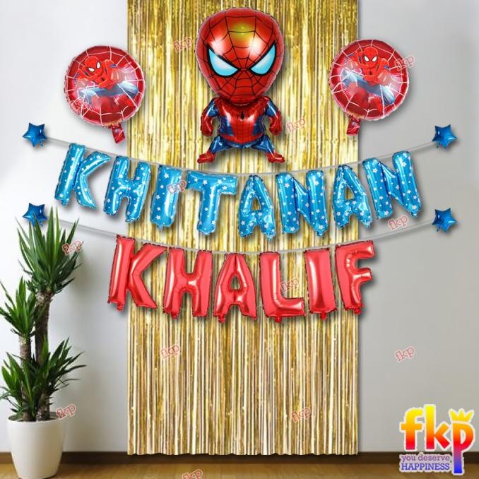 Paket Dekorasi Khitanan Simpel / Tasyakuran Sunatan Dekor Balon