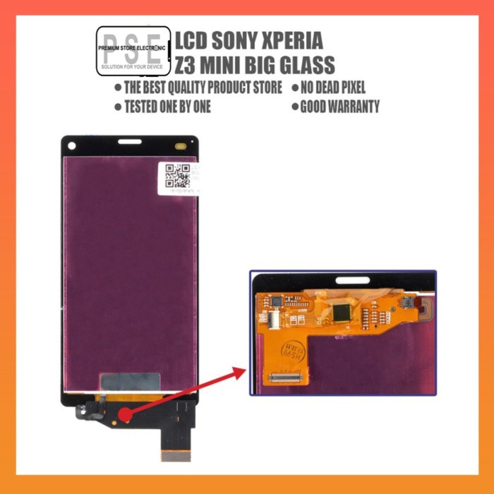 LCD Xperia Z3 Mini Original Fullset Touchscreen Garansi 1 Bulan