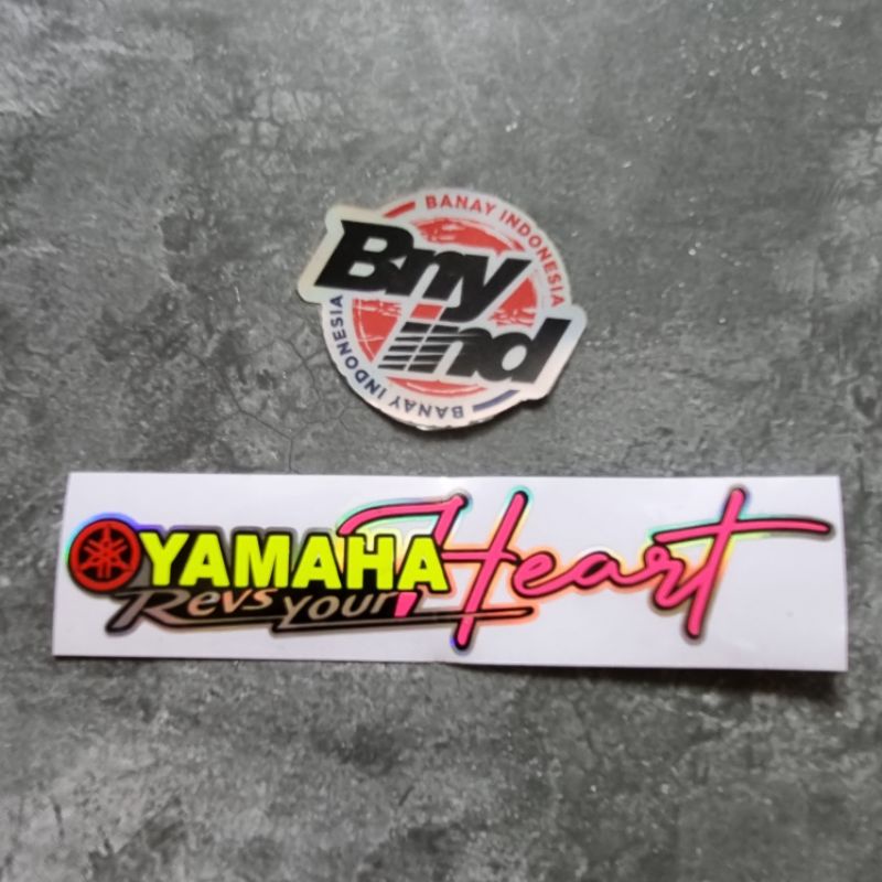 STICKER STIKER YAMAHA HEART CUTTING