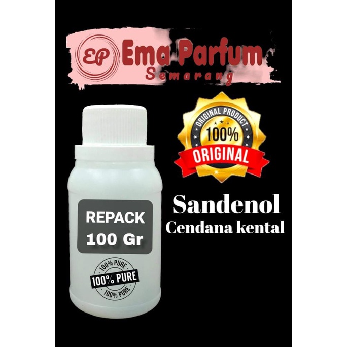 (100 GRAM) SANDENOL SANDALICA ATAU CENDANA KENTAL. CAMPURAN PENGENTAL PARFUM.