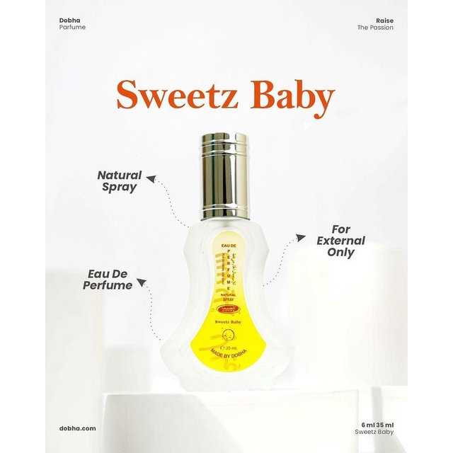 Parfum Minyak Wangi Dobha Spray Sweet Sweetz Baby 35ml Original