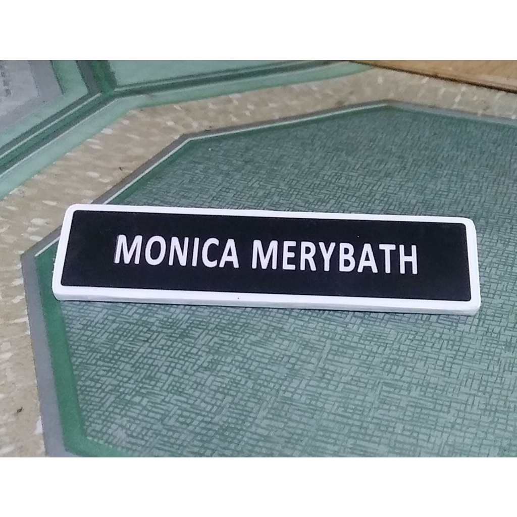 

Name Tag Akrilik + PVC Tanpa Resin I Name Tag Bazzart Instan