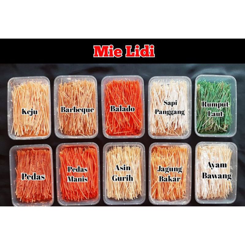 

Mie Lidi kemasan Box 650ml