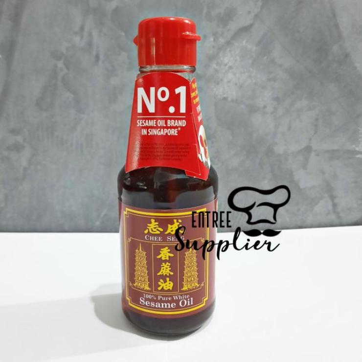 

TRCl2L6x--Minyak Wijen Chee Seng Pagoda 160 ml | 100% Pure White Sesame Oil