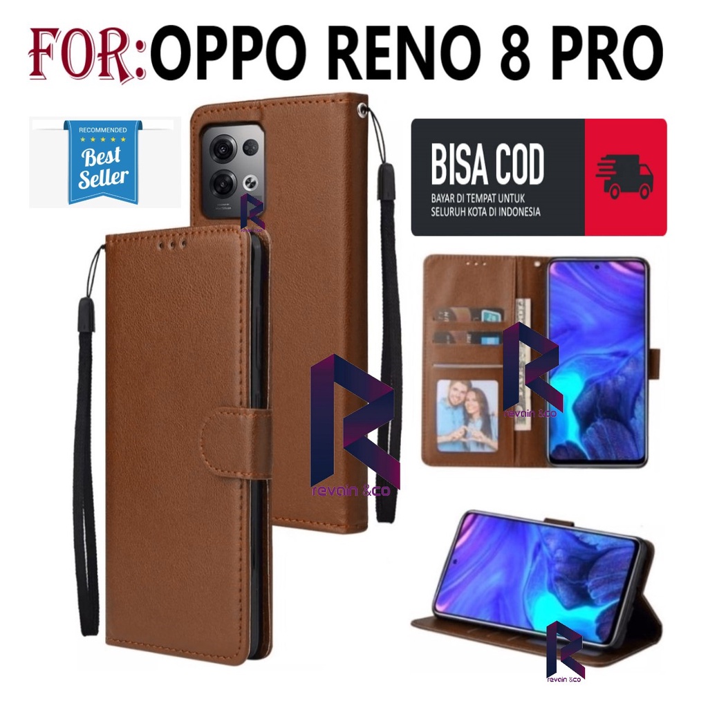 FLIP COVER OPPO RENO 8 PRO FLIP WALLET LEATHER KULIT PREMIUM SARUNG BUKA TUTUP FLIP CASE OPPO RENO 8 PRO