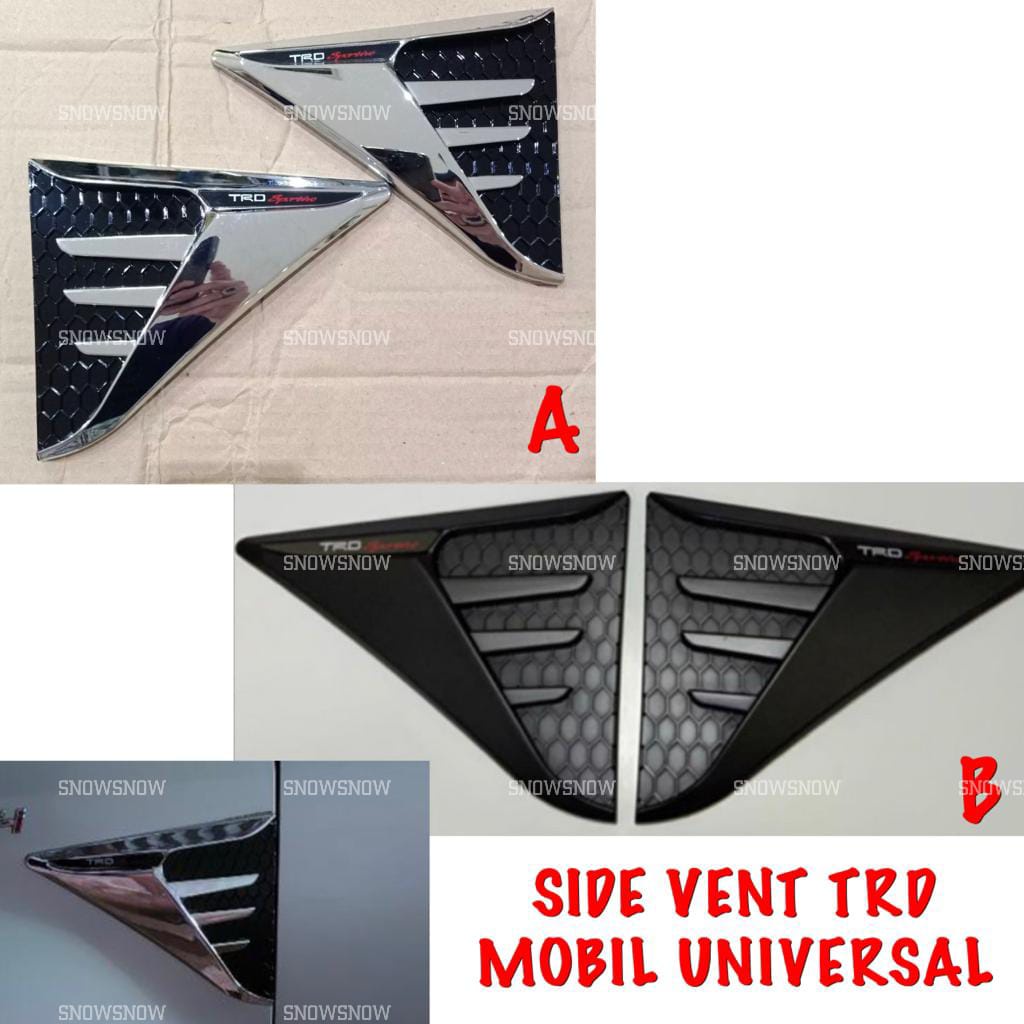 Side Vent Air Flow TRD Mobil Rush Fortuner Avanza Innova Pajero Calya