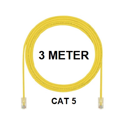 Inotrix 3M-UC5 Pathcord Kabel LAN 3M Internet RJ45 3Meter Cat 5 Cat5 Cat 5e Cat5e