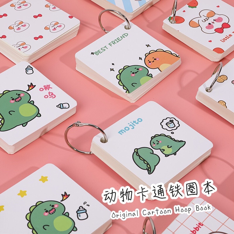 

Memo Ring Note Book Persegi Motif Dinosaurus / Ring Memo Mini Persegi / Note Book Mini