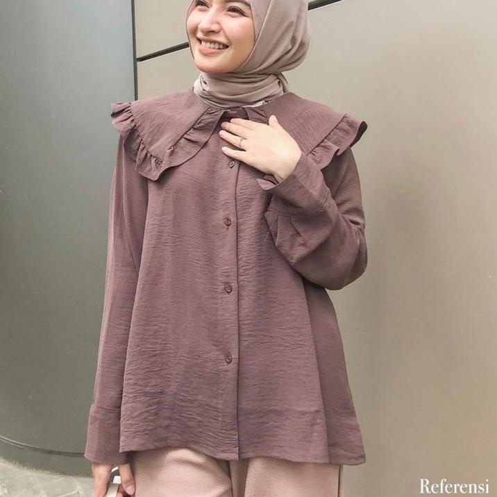 Terbaru DERA BLOES URAGIRI~BLOES BAHAN Crinkle URAGIRI