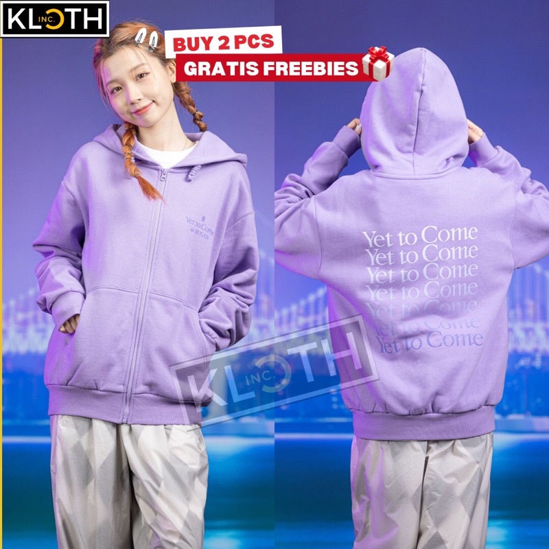 [NEW] Hoodie Zipper BTS Busan Yet to Come Cotton Fleece Premium Unisex