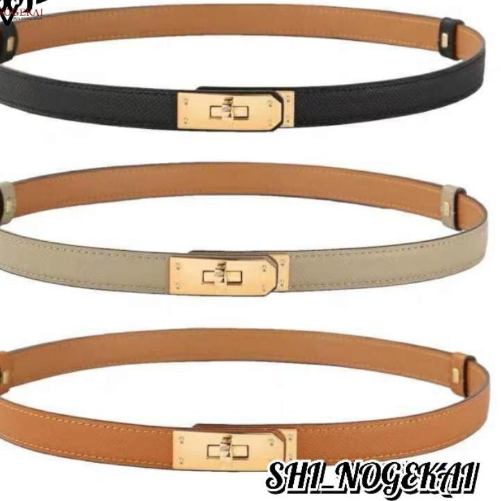 New Stock IKAT PINGGANG IMPORT KELLY BELT WANITA KULIT L060