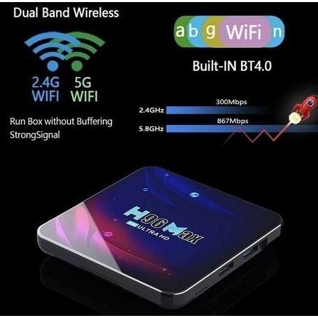 4K TV Box Android 11 H96 MAX 4GB 64GB 16GB Bluetooth Mira Dual Wifi 2G