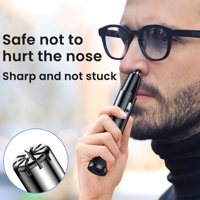Alat Cukur Bulu Hidung Elektrik Rechargeable Untuk Pria / Wanita