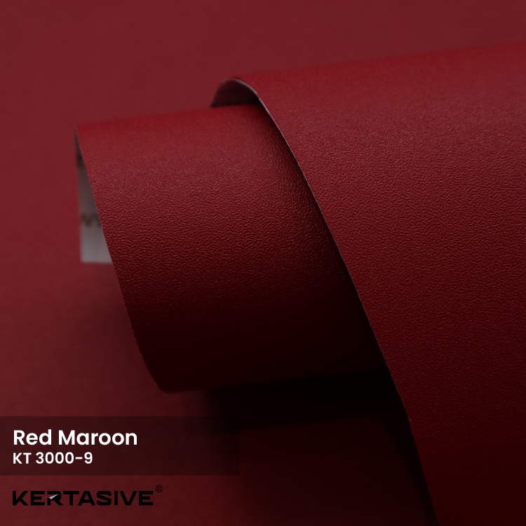 KERTASIVE PVC INTERIOR FILM - RED MAROON L.122CM