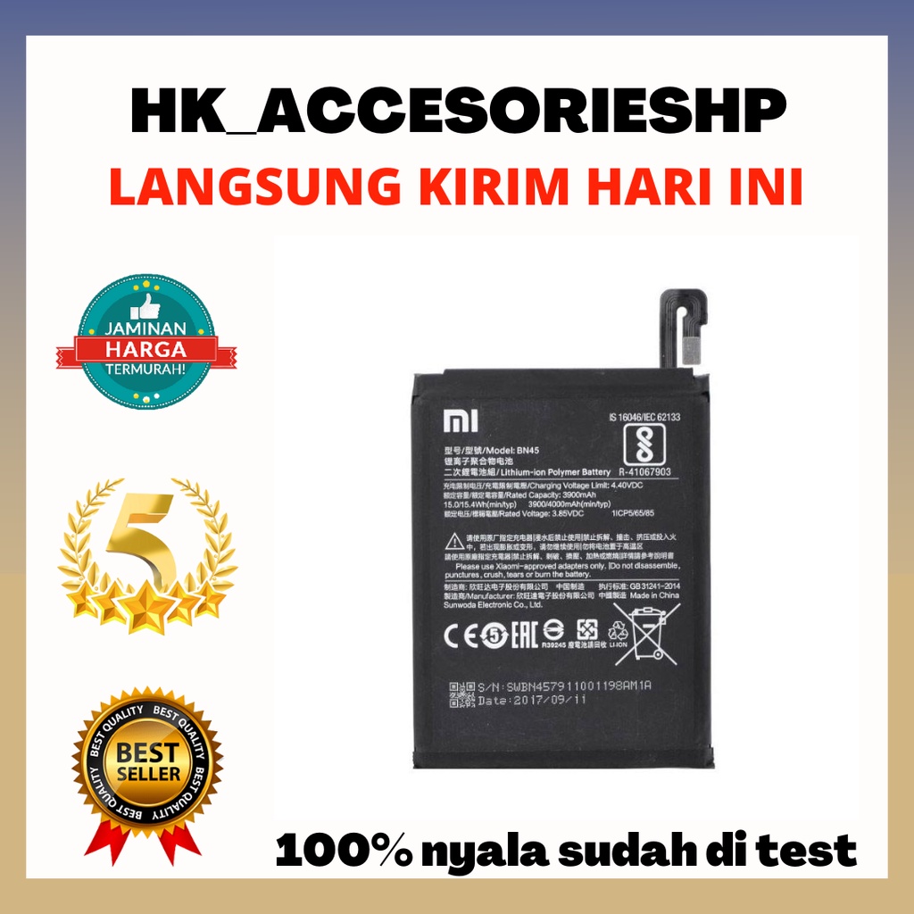 Battery Xiaomi Redmi Note 5 Pro / BN45 Original