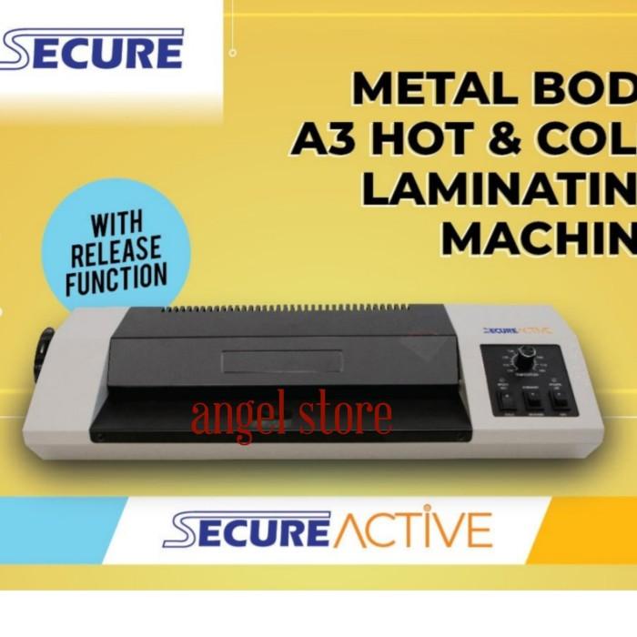 

SECURE ACTIVE SIZE A3 F4 & A4 BODY METAL / Mesin Laminating Laminator