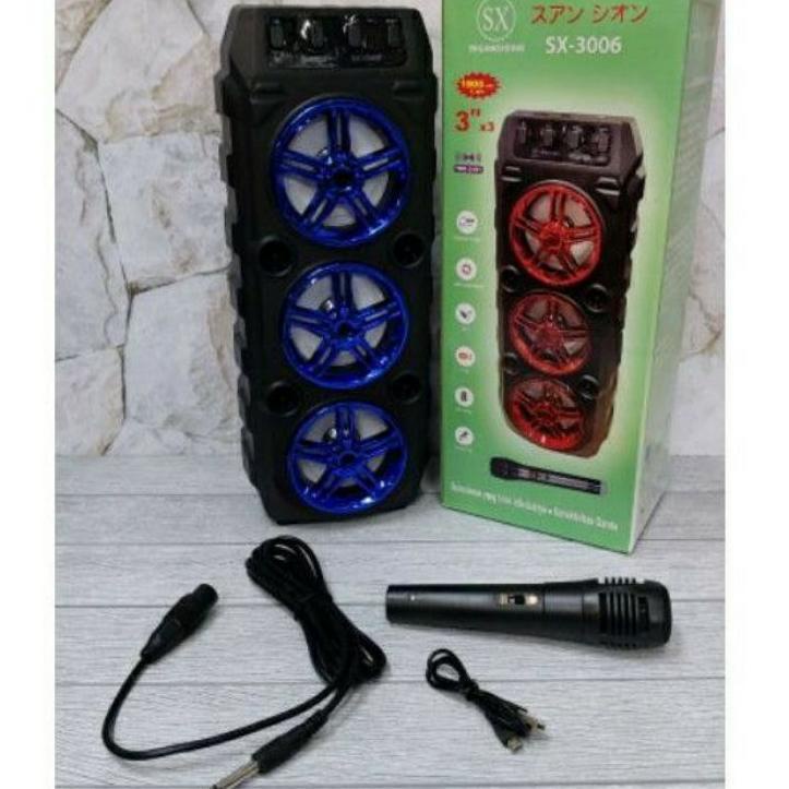 Murah Banget COD Speaker Bluetooth Karaoke 3 Tingkat SX-3006/Salon Karaoke Bluetooth SX-Y3006/