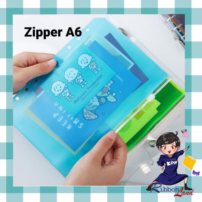 

A6 Zipper Ziplock Fullcolour Binder 6 Ring