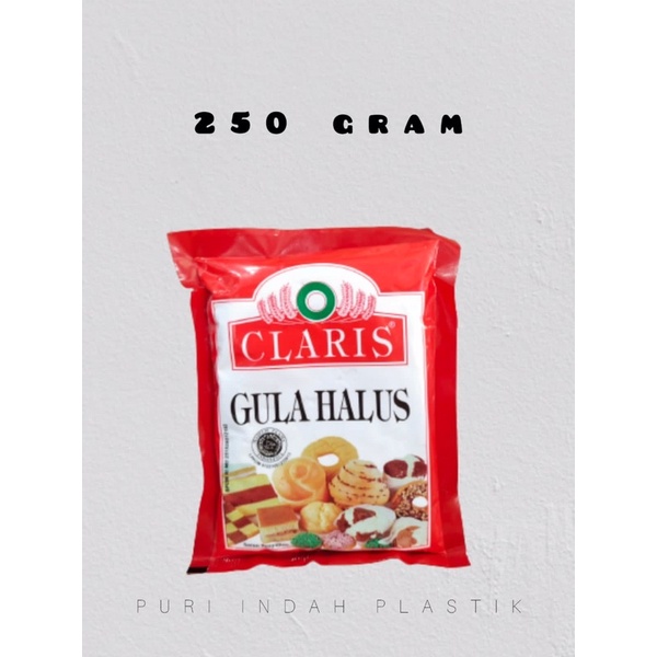 

CLARIS GULA HALUS KEMASAN 250 GRAM